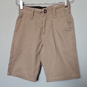 Volcom Kids Khaki Shorts size 10Y